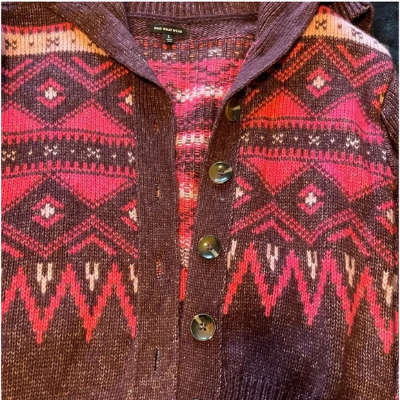 Who What Wear Patterned Knit Cardigan - Picture 4 of 6